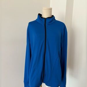 Talbots Zip-Up Sun Protection Jacket UPF 50+ Blue XL